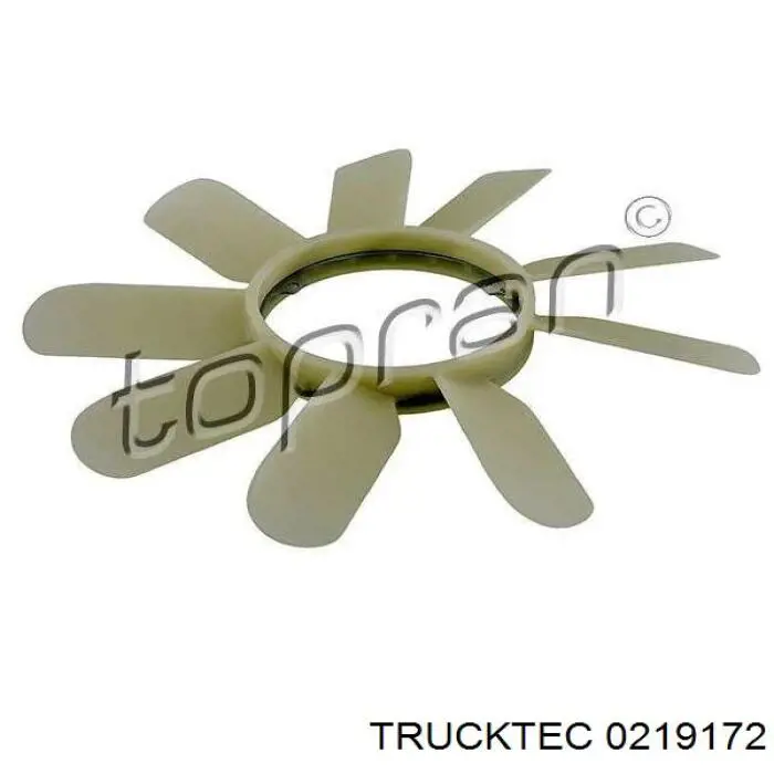 0219172 Trucktec вентилятор (крыльчатка радиатора охлаждения)
