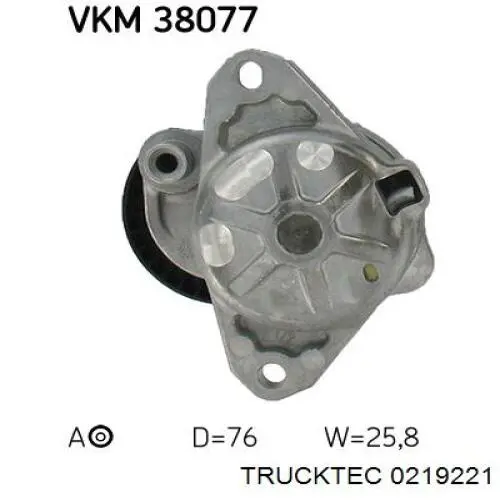 Купить 0219221 Trucktec Натяжитель приводного ремня