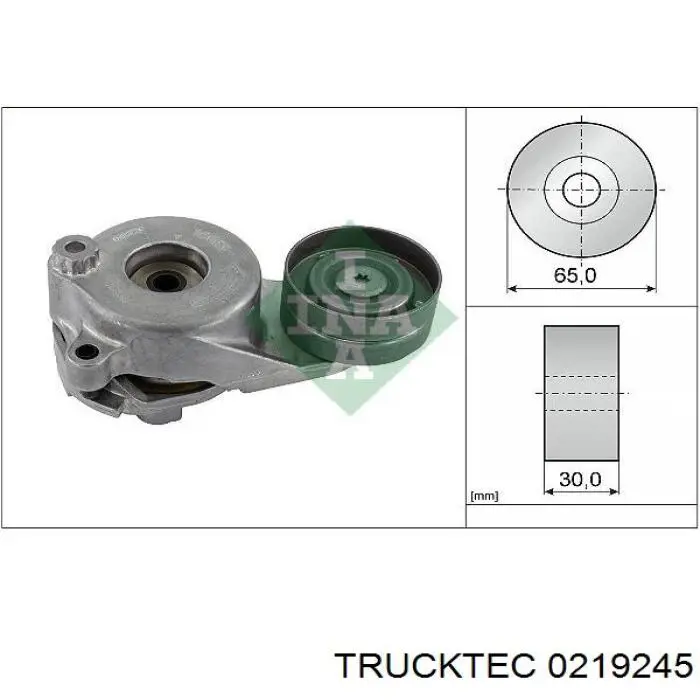 Роликовий модуль натяжителя ремня Trucktec 0219245 цена, от 51.61 USD