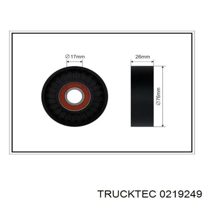 02.19.249 Trucktec натяжной ролик