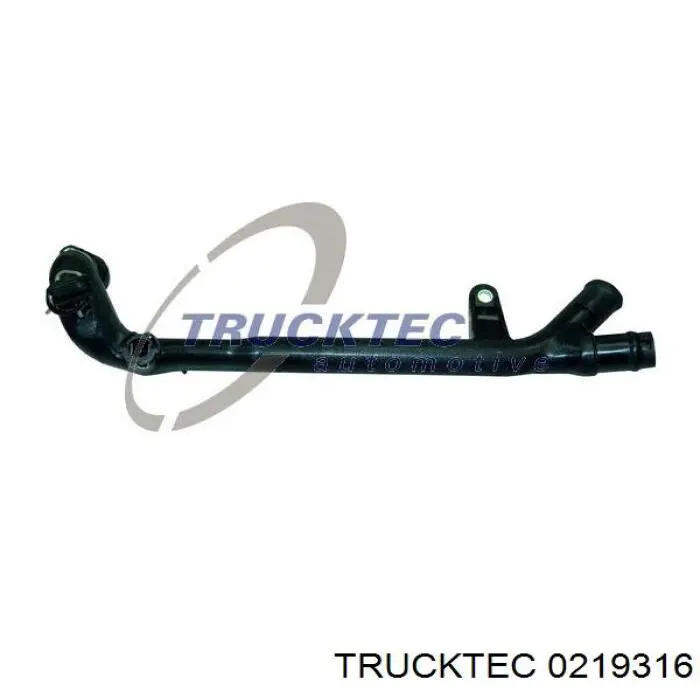 02.19.316 Trucktec шланг (патрубок системы охлаждения)