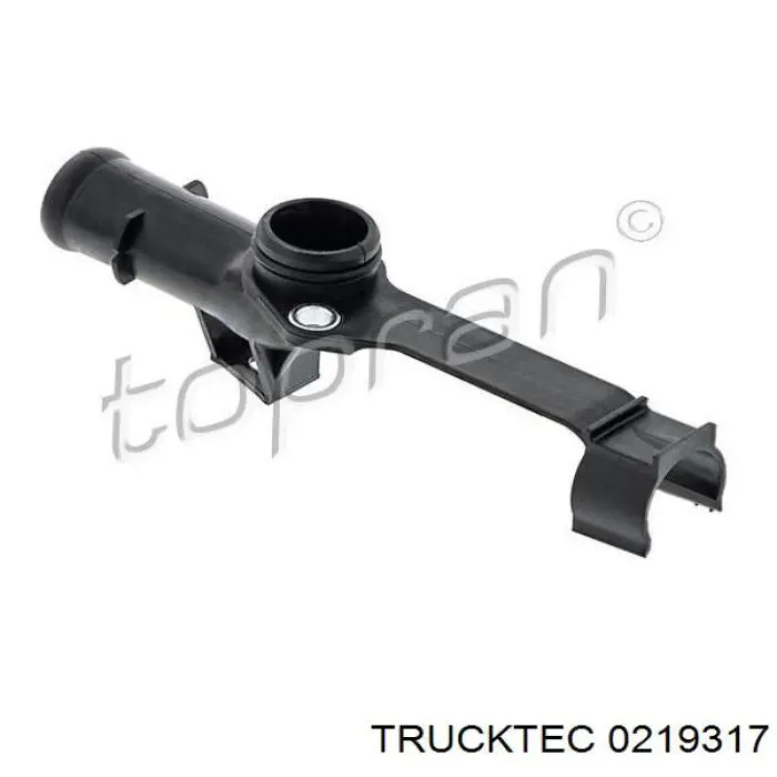 02.19.317 Trucktec трубка (шланг масляного радиатора, от блока к радиатору)