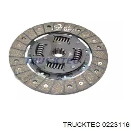 Диск сцепления 0223116 Trucktec