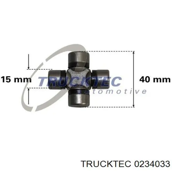 02.34.033 Trucktec крестовина рулевого механизма