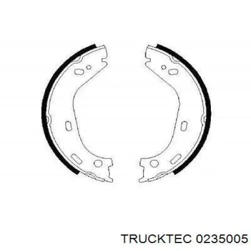 Колодки стояночного тормоза Trucktec 0235005