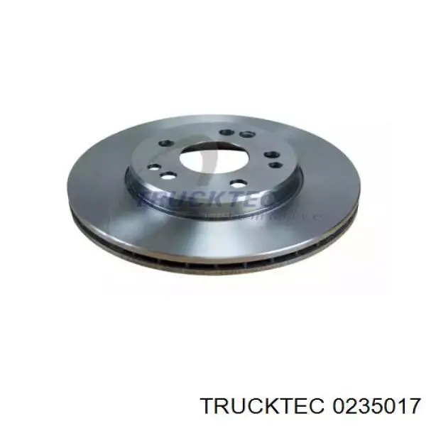 0235017 Trucktec диск тормозной передний