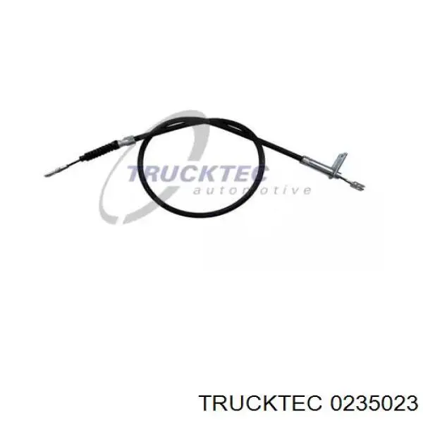 0235023 Trucktec трос ручного тормоза задний левый