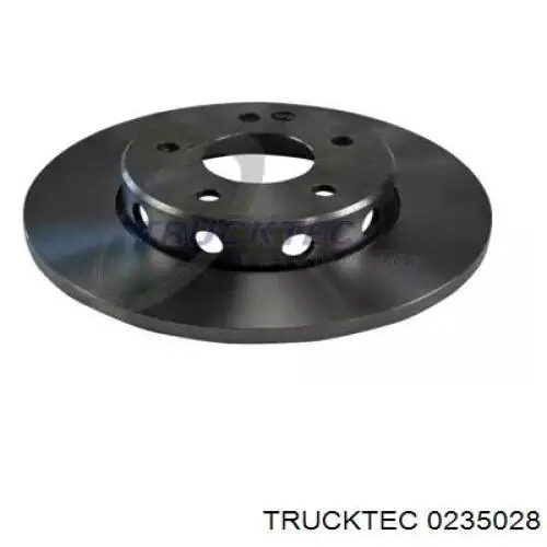 0235028 Trucktec диск тормозной передний