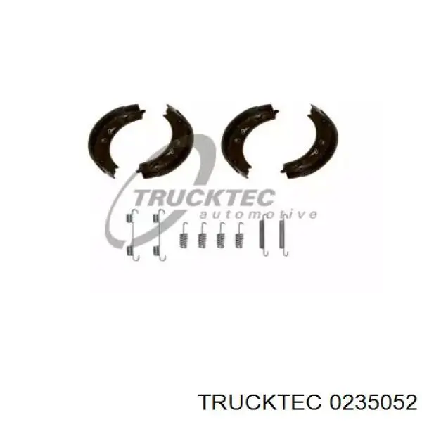 0235052 Trucktec колодки ручника (стояночного тормоза)