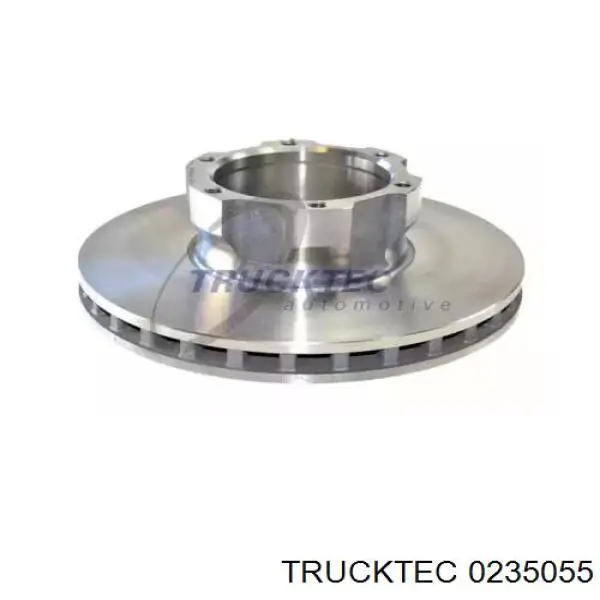 0235055 Trucktec диск тормозной передний