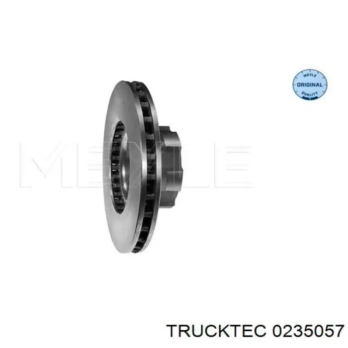 0235057 Trucktec диск тормозной передний