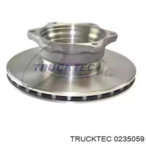 Тормозные диски 0235059 Trucktec