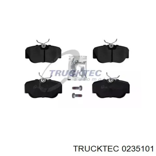 0235101 Trucktec колодки тормозные передние дисковые