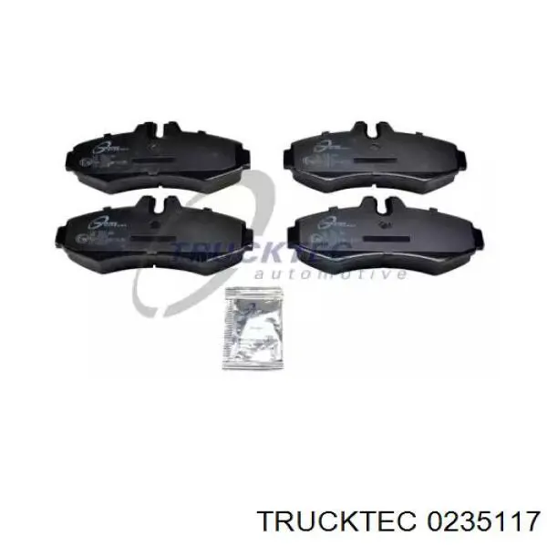 Колодки тормозные передние дисковые TRUCKTEC 0235117