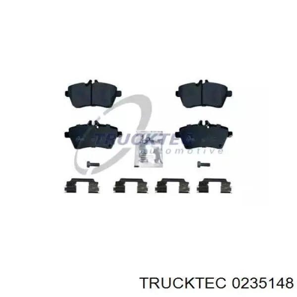 Передние тормозные колодки 0235148 Trucktec