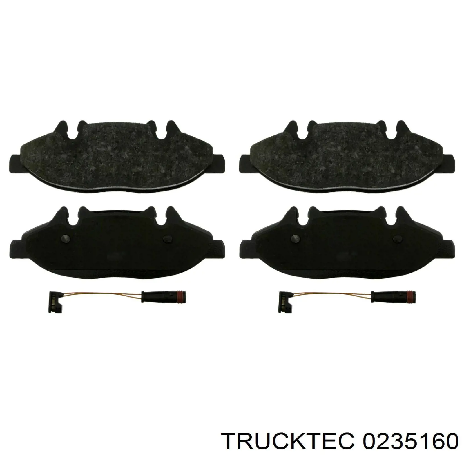 Передние тормозные колодки 0235160 Trucktec