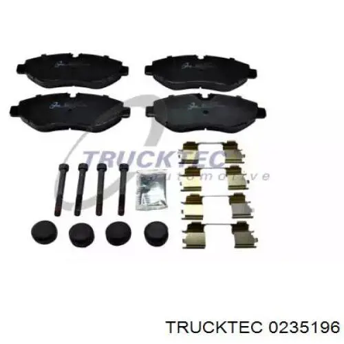 Передние тормозные колодки 0235196 Trucktec