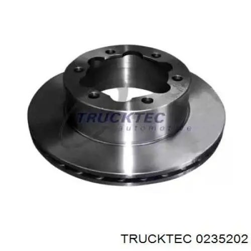 0235202 Trucktec диск тормозной задний