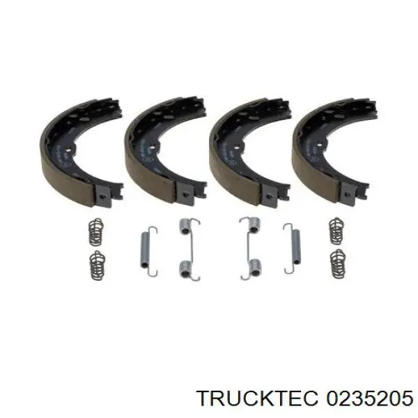 Колодки ручника 0235205 Trucktec