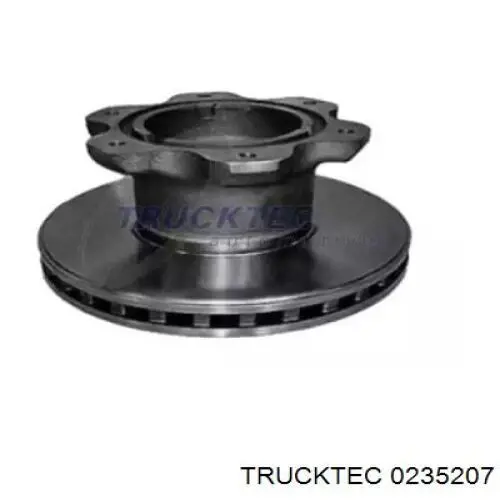 0235207 Trucktec диск тормозной задний
