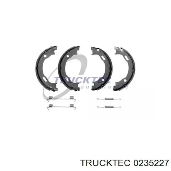 Колодки ручника 0235227 Trucktec