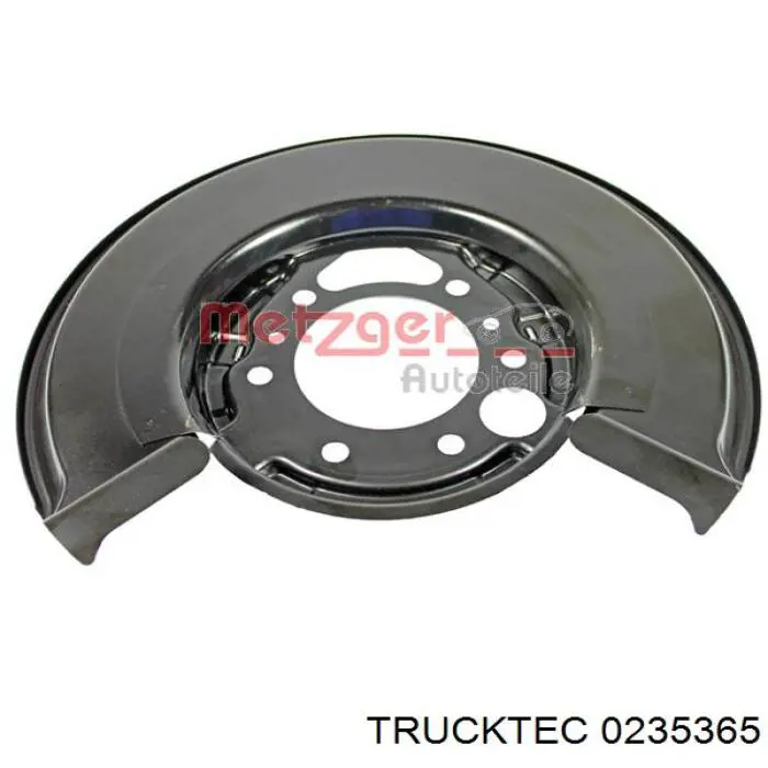 02.35.365 Trucktec защита тормозного диска заднего правая