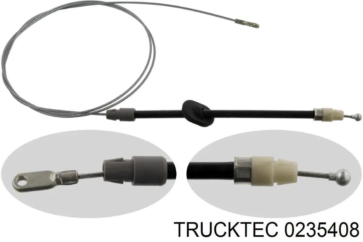 Передний трос ручника 0235408 Trucktec