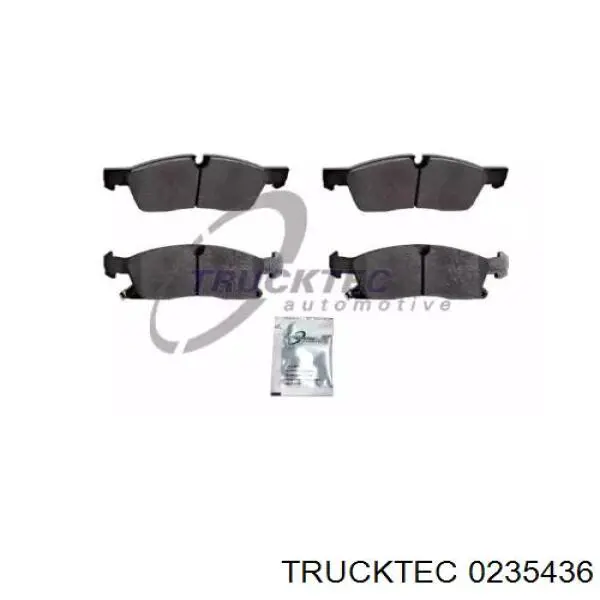 Передние тормозные колодки 0235436 Trucktec