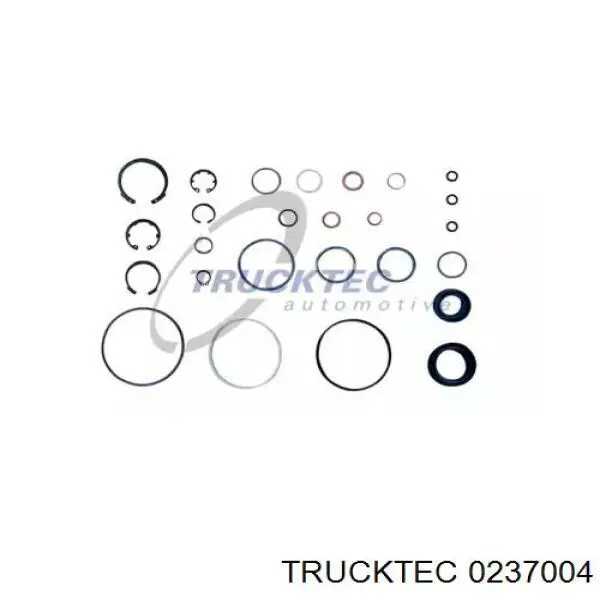 0237004 Trucktec ремкомплект рулевой рейки (механизма, (ком-кт уплотнений))