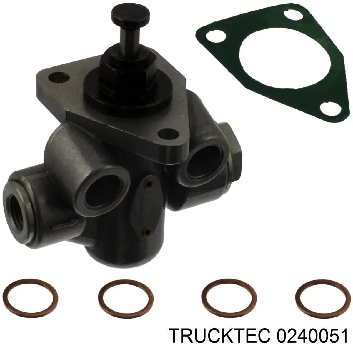 Купить 0240051 Trucktec Шланг радиатора охлаждения нижний