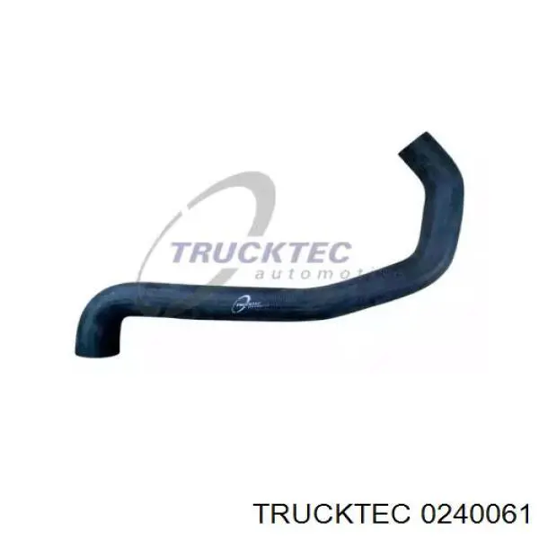 0240061 Trucktec Патрубок радиатора охлаждения нижний