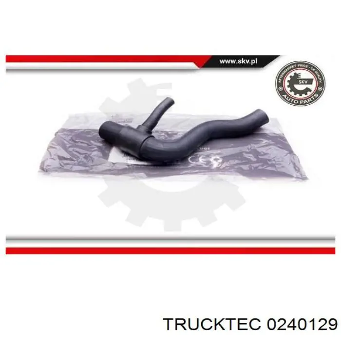Купить 0240129 Trucktec Шланг радиатора охлаждения нижний