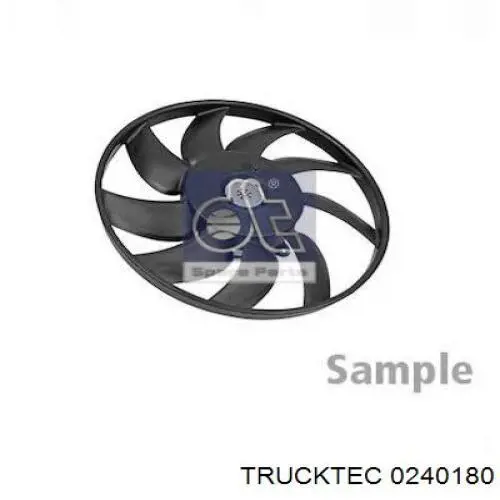 Электровентилятор кондиционера в сборе (мотор+крыльчатка) Trucktec 0240180 цена, от 86.12 USD