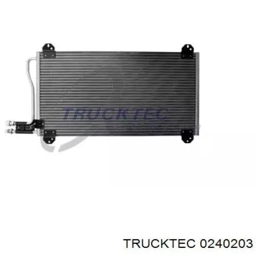 02.40.203 Trucktec radiador de aparelho de ar condicionado