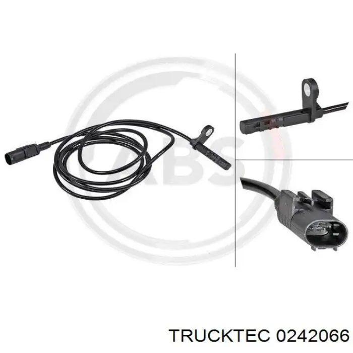 Датчик АБС (ABS) задний, левый Trucktec 0242066 цена, от 27.62 USD