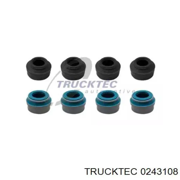 02.43.108 Trucktec сальник клапана (маслосъемный, впуск/выпуск, комплект на мотор)