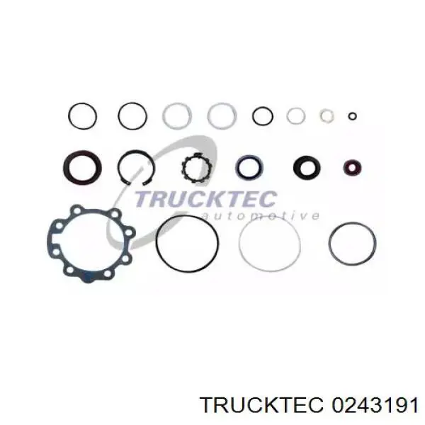 0243191 Trucktec ремкомплект рулевой рейки (механизма, (ком-кт уплотнений))