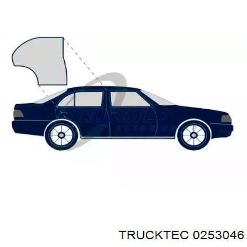 A1407300178 Mercedes Уплотнитель двери передней левой (на двери)