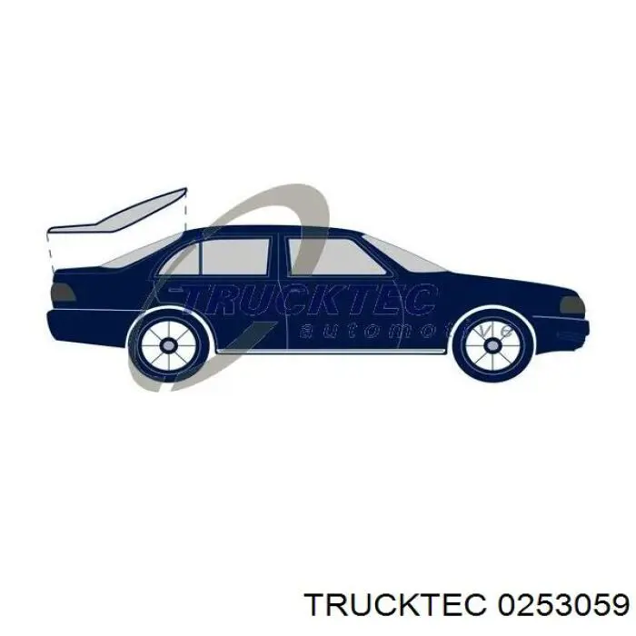 02.53.059 Trucktec уплотнитель крышки багажника