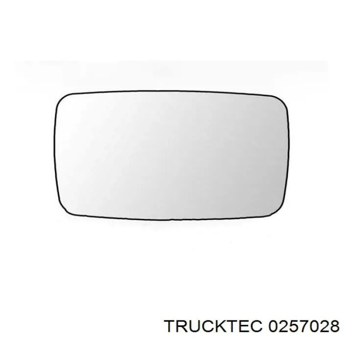 02.57.028 Trucktec зеркальный элемент зеркала заднего вида левого