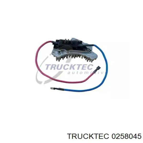 02.58.045 Trucktec резистор (сопротивление вентилятора печки (отопителя салона))