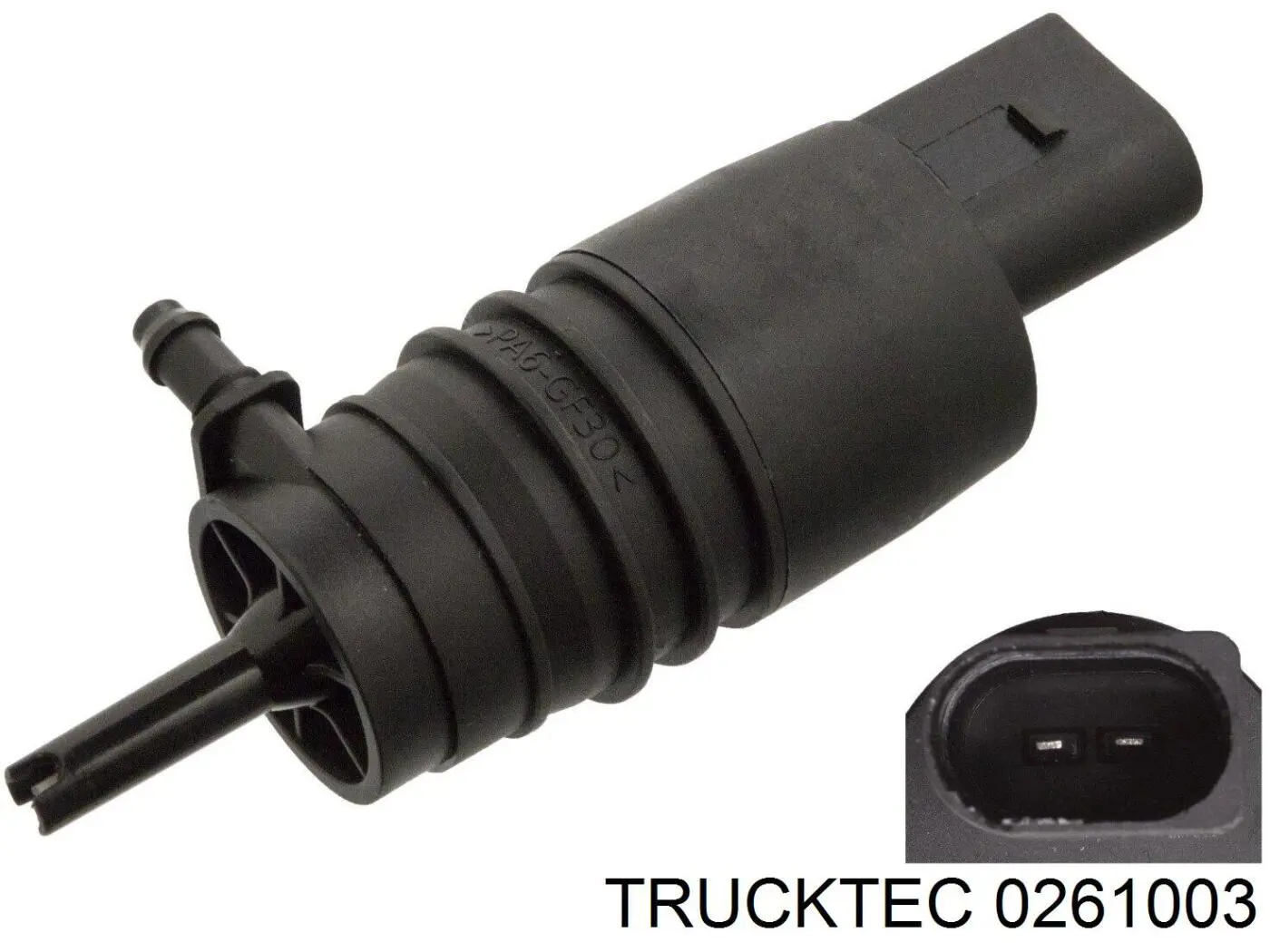 02.61.003 Trucktec насос-мотор омывателя стекла переднего