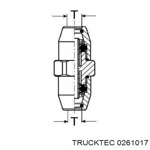 Мотор трапеции стеклоочистителя Trucktec 0261017 цена, от 45.78 USD