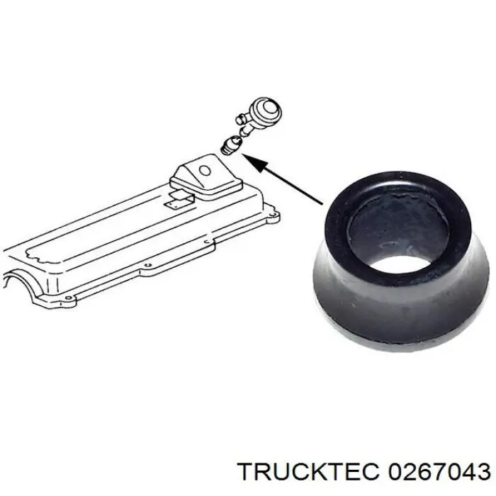 Крышка ГБЦ Trucktec 0267043 цена, от 0.76 USD