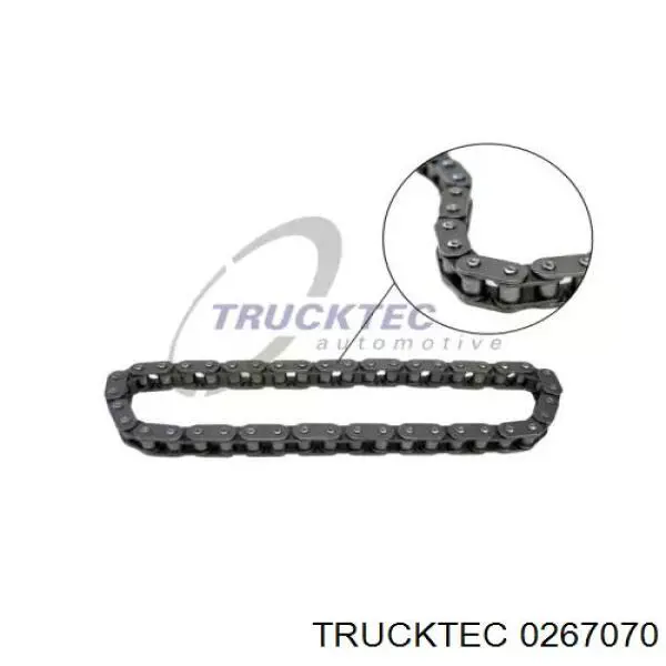 0267070 Trucktec цепь масляного насоса