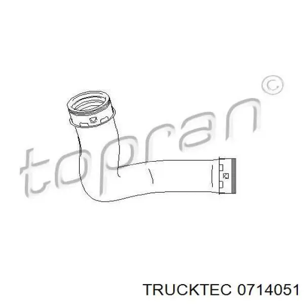 07.14.051 Trucktec mangueira (cano derivado direita de intercooler)