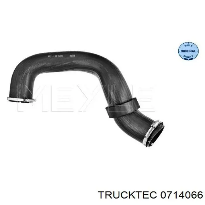 Tubo flexible de aire de sobrealimentación superior izquierdo 0714066 Trucktec