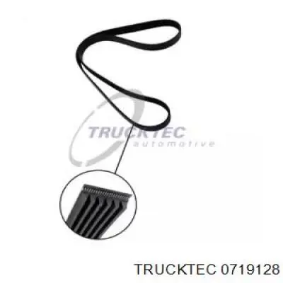 0719128 Trucktec ремень генератора