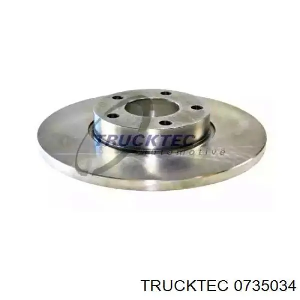 Передние тормозные диски 0735034 Trucktec