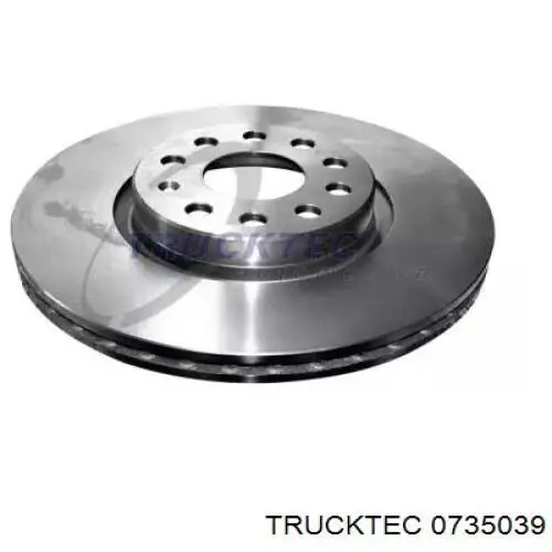 Передние тормозные диски 0735039 Trucktec